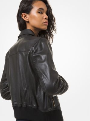 Michael kors best sale leather coat