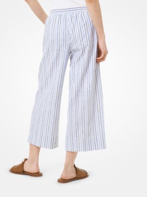 【関税&送料込】Michael By Michael Kors Cropped Pants Cotton Blend Twill Cropped Pants | Michael Kors Canada [CA]