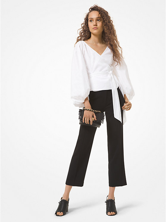 Crepe Cropped Pants image number 0