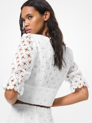 Floral Medallion Lace Top Michael Kors Canada