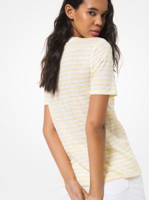 Striped Linen Jersey T-Shirt image number 1