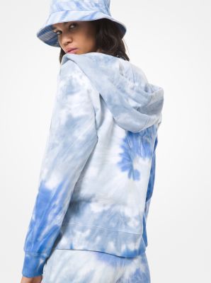 Tie Dye Cotton Terry Zip-Up Hoodie