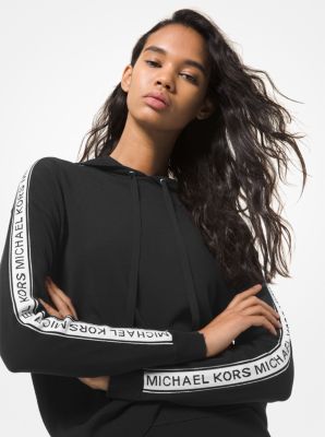 Logo Tape Stretch Viscose Hoodie | Michael Kors [US]
