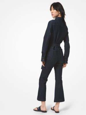 Combinaison &eacute;vas&eacute;e en denim