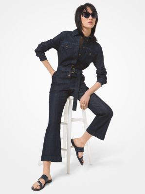 michael kors denim jumpsuit womens