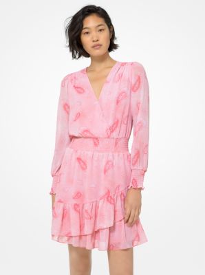 Ruffled Paisley Print Dress image number 0