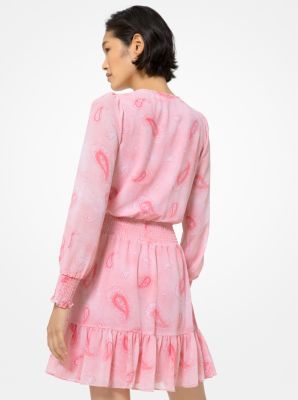 Ruffled Paisley Print Dress image number 1