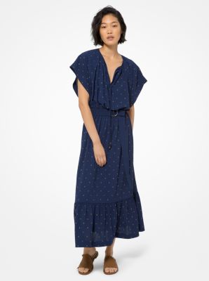 Robe mi longue en cr pe illets Michael Kors Canada