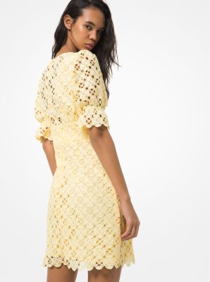 michael kors yellow floral dress