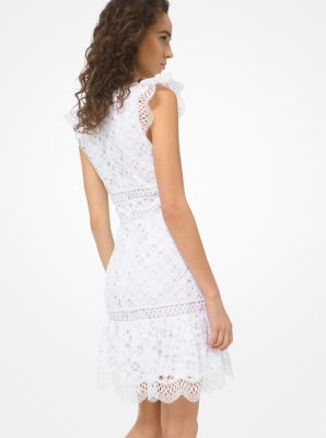 Michael kors clearance white lace dress