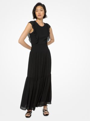 Ruffle Trim Georgette Maxi Dress image number 0