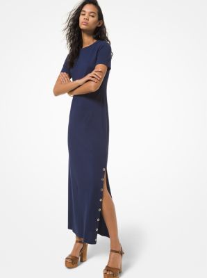 Midi T-Shirt Dress Black - Made in Canada - Province of Canada