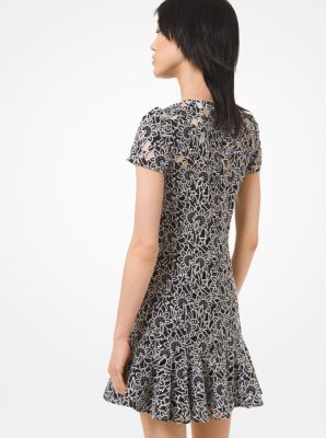 michael kors floral embroidered dress