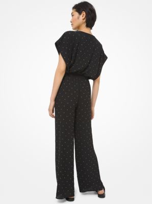 Jumpsuit aus Krepp mit Ösen image number 1