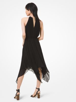 Michael Kors Georgette Pleated Halter Dress 2024 www.mendiolaza.gov.ar