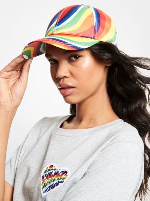 Rainbow Wave Stretch Cotton Baseball Cap | Michael Kors