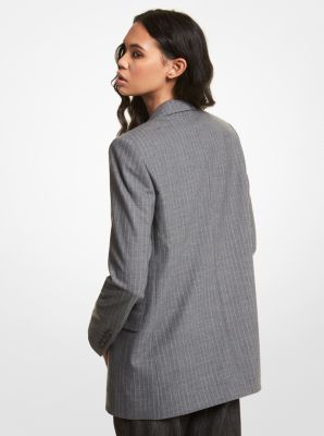 Striped shop boyfriend blazer