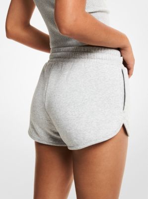 Pride Heart Logo Organic Cotton Blend Shorts in PEARL GREY | Michael Kors