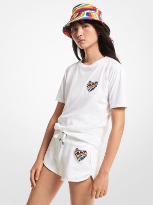 Pride Heart Logo Organic Cotton Blend Shorts