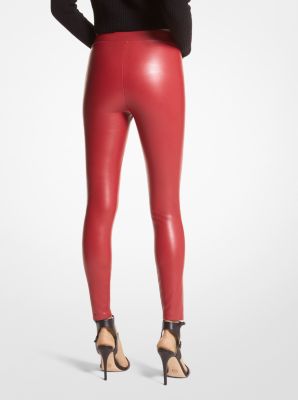 Coated Stretch Leggings image number 1