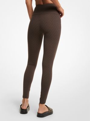 MICHAEL Michael Kors Animal Print Leggings in Black