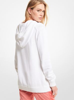 Logo Charm Cotton Unisex Hoodie