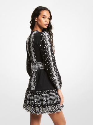 Michael kors embroidered dress online