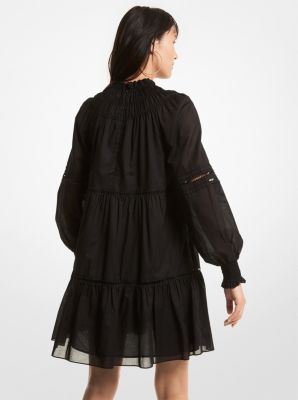 Michael kors smocked jacquard dress on sale