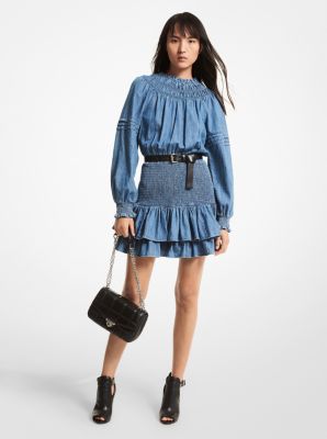 Michael kors chambray hot sale dress