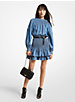 Cotton Chambray Smocked Dress image number 0
