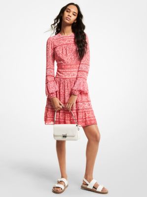 Michael kors rose clearance georgette dress