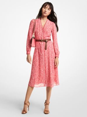 Michael michael kors clearance mixed rose georgette dress