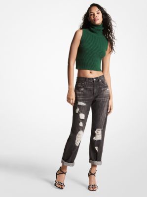 Michael kors on sale distressed jeans