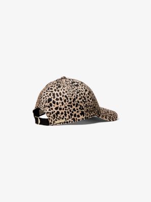 Animal Print Organic Stretch Cotton Baseball Hat | Michael Kors