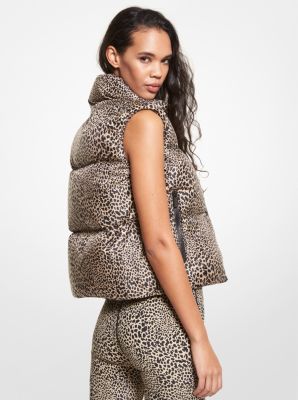 Animal Print Ciré Vest image number 1