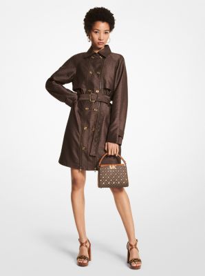 Logo Jacquard Double-Zip Trench Coat image number 0