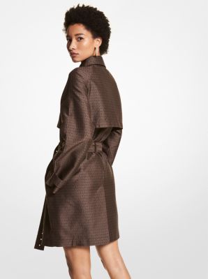 Logo Jacquard Double-Zip Trench Coat image number 1