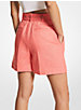 Linen Belted Shorts image number 1