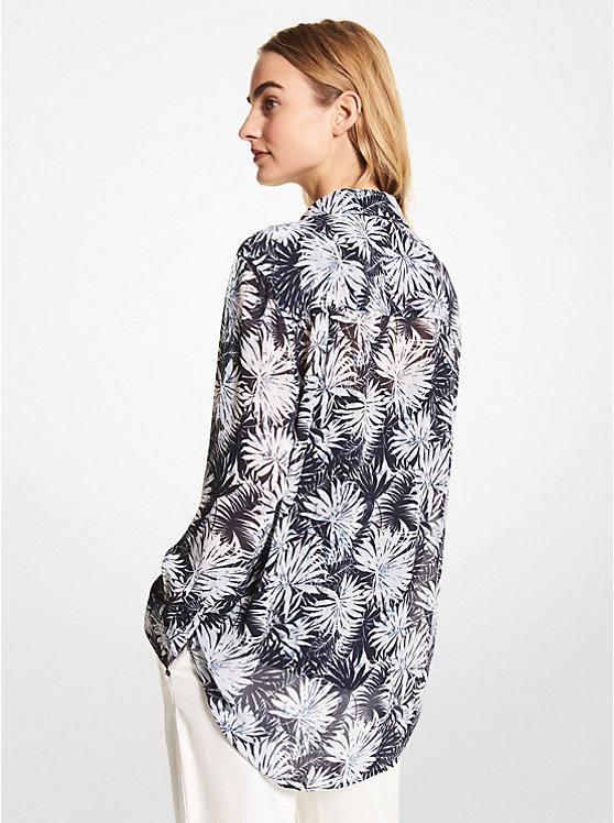 Palm Georgette Shirt image number 1