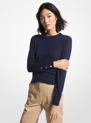 Michael kors cheap sweaters womens navy