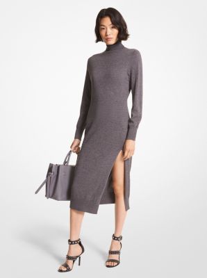 Wool Blend Turtleneck Dress image number 0