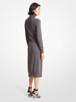 Wool Blend Turtleneck Dress image number 1