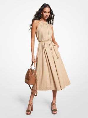 Michael kors chain halter dress new arrivals