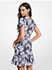 Palm Georgette Cutout Dress image number 1