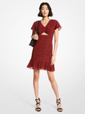 Michael michael kors outlet mixed rose georgette dress