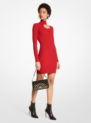 Michael Kors Ribbed Stretch Viscose Dress