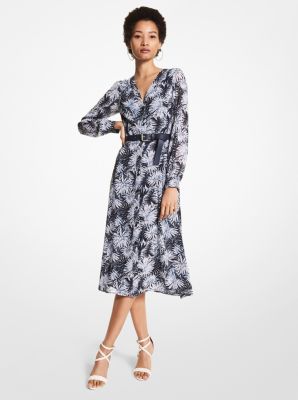 Michael kors botanical georgette cheap wrap dress