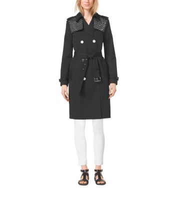 Michael kors 2024 sateen trench coat