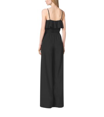 Flounce Crepe Jumpsuit