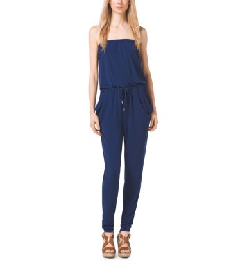 michael kors strapless jumpsuit